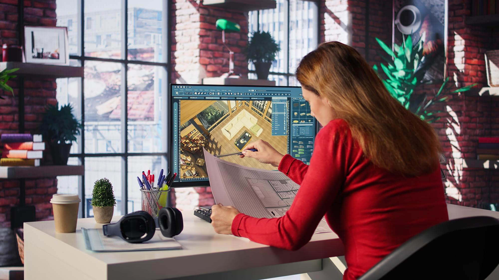 3D Interior Designing Before Short-Term Rental by T2R