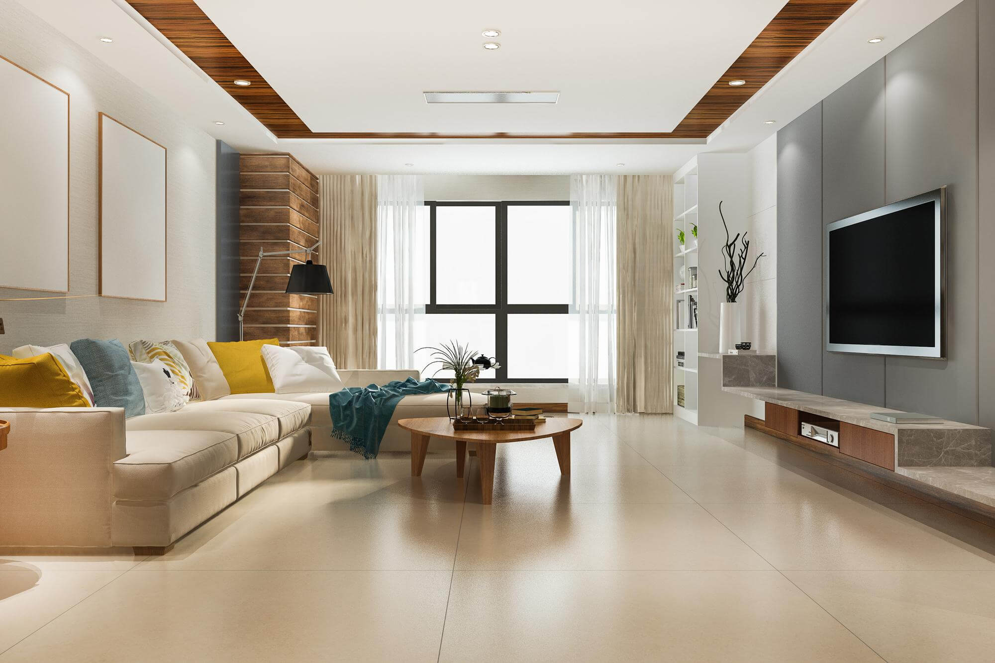 Living Room Interior Design by T2R